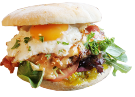 Broodje hamburger rustiek