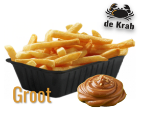 Grote friet pindasaus